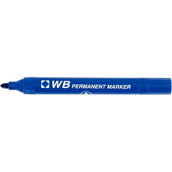 Marqueur permanent pointe ogive WB bleu