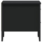 vidaXL Tables de chevet 2 Pièces noir 40x41x40 cm bois d'ingénierie