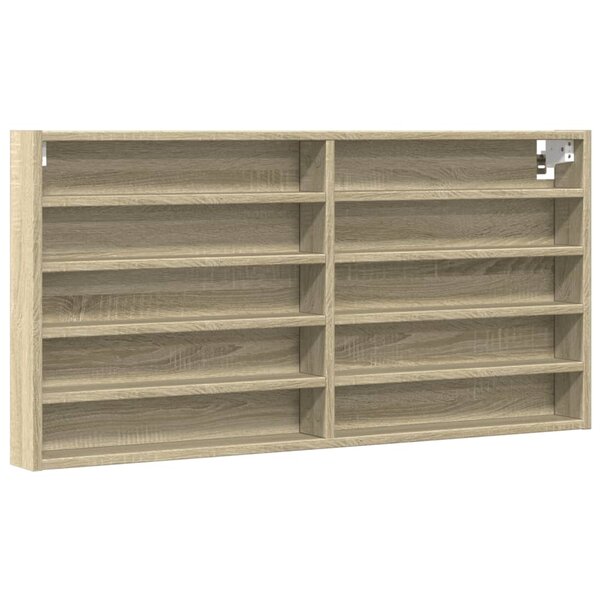 vidaXL Armoire à vitrine chêne sonoma 100x8 5x50 cm bois d'ingénierie