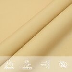 vidaXL Voile d'ombrage sable 2x2x2 m 100   polyester oxford