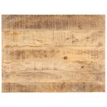 vidaXL Dessus de table Bois de manguier solide 25-27 mm 80x60 cm