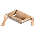 Caisse carton de déménagement brune simple cannelure à montage instantané raja 59x39x28 cm (lot de 20)