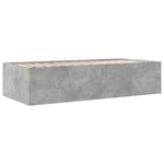 vidaXL Lit de jour et tiroirs gris béton 100x200 cm bois d'ingénierie