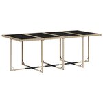 vidaXL Ensemble à manger de jardin et coussins 13 Pièces beige