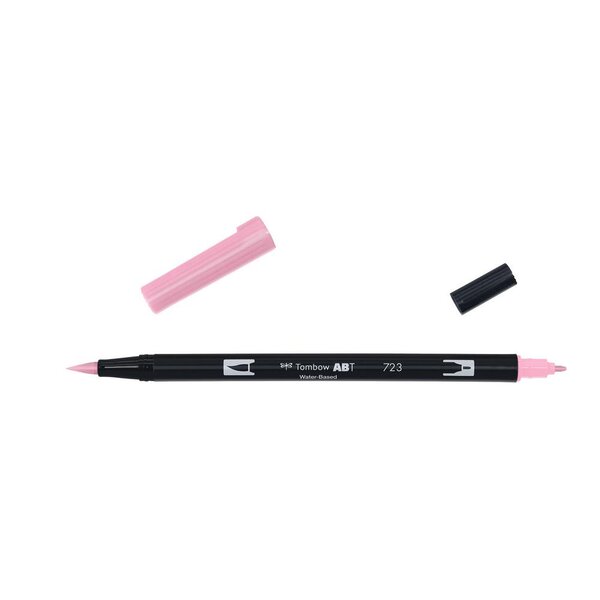 Feutre Dessin Double Pointe ABT Dual Brush Pen 723 rose TOMBOW