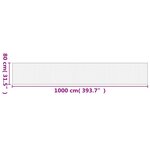 vidaXL Tapis rectangulaire marron 80x1000 cm bambou