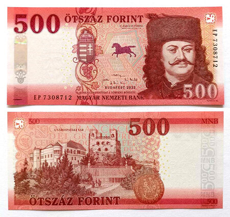 Billet de Collection 500 Forint 2022 Hongrie - Neuf - PW202