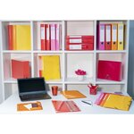 Classeur A4 4 anneaux 30mm Iderama - Jaune EXACOMPTA