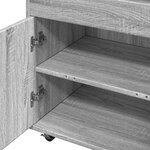vidaXL Chariot de bar sonoma gris 60x39 5x89 cm bois d'ingénierie