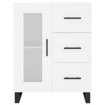 vidaXL Buffet blanc 69 5x34x90 cm bois d'ingénierie