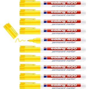 Marqueur Permanent 400 jaune 1 mm x 10 EDDING