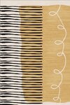 Tapis de salon JAIL 80 x 150 cm - Jaune