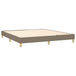 vidaXL Cadre de lit Taupe 180x200 cm Tissu