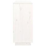 vidaXL Buffet Blanc 111x34x75 cm Bois massif de pin