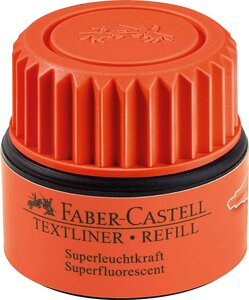 Cartouche de recharge 'TEXTLINER 1549' orange fluo pour 'TEXTLINER 48' FABER-CASTELL