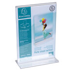 Porte-visuel Droit Vertical A6 - Cristal - X 30 - Exacompta