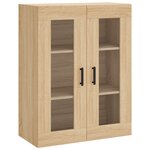 vidaXL Buffet haut Chêne sonoma 69 5x34x180 cm Bois d'ingénierie