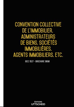 Convention collective nationale Immobilier 2024 - Brochure 3090 + grille de Salaire UTTSCHEID