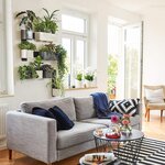 LECHUZA Jardinière CUBE Glossy Triple ALL-IN-ONE Blanc brillant