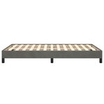 vidaXL Cadre de lit gris foncé 120x190 cm velours