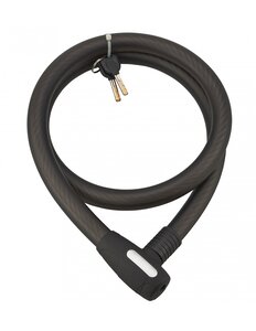 THIRARD - Antivol à clé Stunt câble acier vélo 25mmx1.5m 2 clés noir - THIRARD