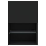 vidaXL Meubles TV avec lumières LED 2 Pièces noir 40 5x30x60 cm