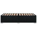 vidaXL Cadre de lit Noir 90x200 cm Tissu