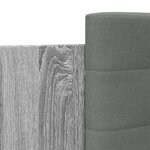 vidaXL Cadre de lit tête de lit et lumières LED sonoma gris 200x200 cm