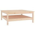 vidaXL Table basse 100x100x40 cm Bois massif de pin