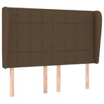 vidaXL Sommier à lattes de lit avec matelas Marron foncé 140x190 cm