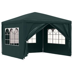 vidaXL Tente de réception 3 x 3 m Vert