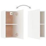 vidaXL Ensemble de meubles TV 8 Pièces Blanc Bois d'ingénierie