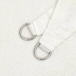 vidaXL Voile d'ombrage 160 g/m² Blanc 3/4x2 m PEHD