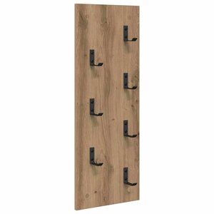 vidaXL Porte-manteau mural Chêne artisanal 30 x 1 5 x 80 cm