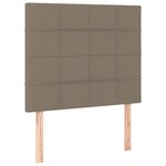 vidaXL Cadre de lit avec tête de lit Taupe 80x200 cm Tissu