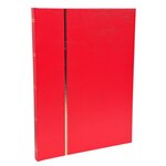 Album De Timbres Simili-cuir 64 Pages Noires - 22 5x30 5 Cm - Rouge - Exacompta