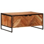 vidaXL Table basse 90x55x40 cm bois massif d'acacia