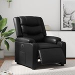 vidaXL Fauteuil inclinable électrique Noir Similicuir