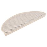 vidaXL Tapis d'escalier autocollants aspect sisal 15 Pièces 65x21x4 cm