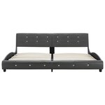 vidaXL Cadre de lit Gris Similicuir 180x200 cm