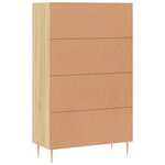 vidaXL Buffet haut chêne sonoma 69 5x31x115 cm bois d'ingénierie