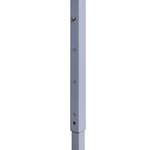 vidaXL Tente de réception pliable avec 2 parois 3x3 m Acier Blanc