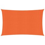 vidaXL Voile d'ombrage 160 g/m² Orange 3 5x5 m PEHD