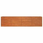 vidaXL Lit surélevé de jardin rouillé 320x80x77 cm acier corten