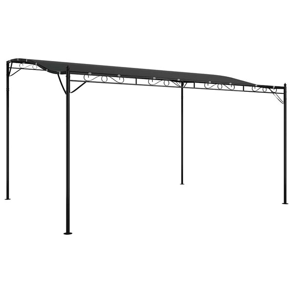 vidaXL Auvent anthracite 4x3 m 180 g/m² tissu et acier