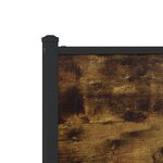 vidaXL Cadre de lit en métal sans matelas chêne fumé 100x190 cm