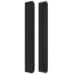 vidaXL Tête de lit avec oreilles Noir 93x16x118/128 cm Similicuir