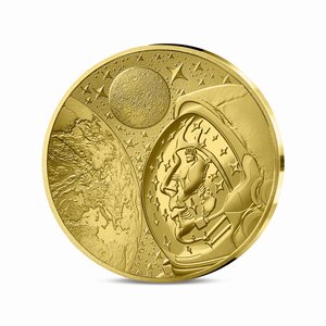 L'Odyssée Spatiale avec Thomas Pesquet Monnaie de 200€ Or 1 Oz