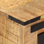 vidaXL Table de chevet 40x40x45 cm bois de manguier massif