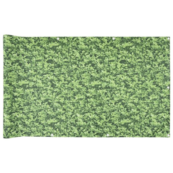 vidaXL Écran d'intimité de balcon aspect de plante vert 500x90 cm PVC